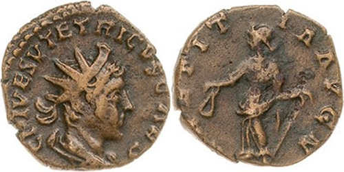 tetricus ii roman coin antoninianus